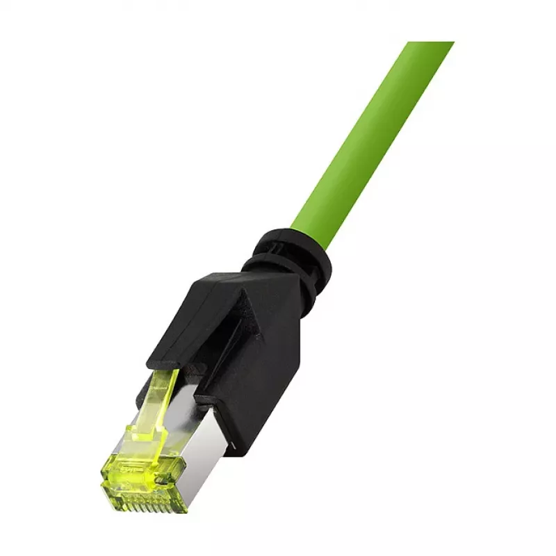 LogiLink Cable de conexión industrial M12 CAT6A, PUR, M12 codificado X a RJ45, 2,00 m