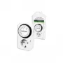 LogiLink Temporizador mecánico ET0001, programable diariamente, 16 A, 3680 W, seguridad infantil, blanco