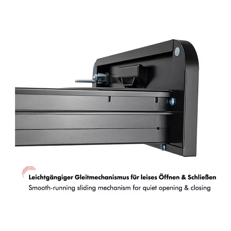 LOGILINK archivador móvil, 2 cajones con cerradura, negro