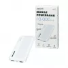Batería externa móvil Logilink, LiPo, 10000 mAh, USB-C entrada/salida, blanco