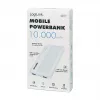 Batería externa móvil Logilink, LiPo, 10000 mAh, USB-C entrada/salida, blanco