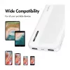 Batería externa móvil Logilink, LiPo, 10000 mAh, USB-C entrada/salida, blanco