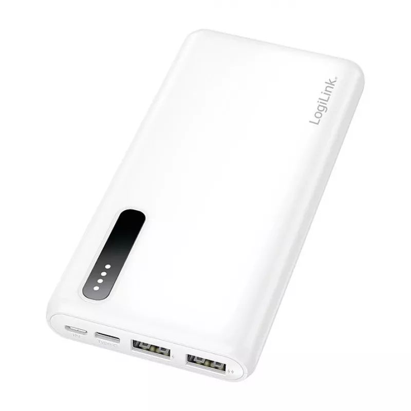 Logilink Batería externa móvil, LiPo, 8000 mAh, Blanco