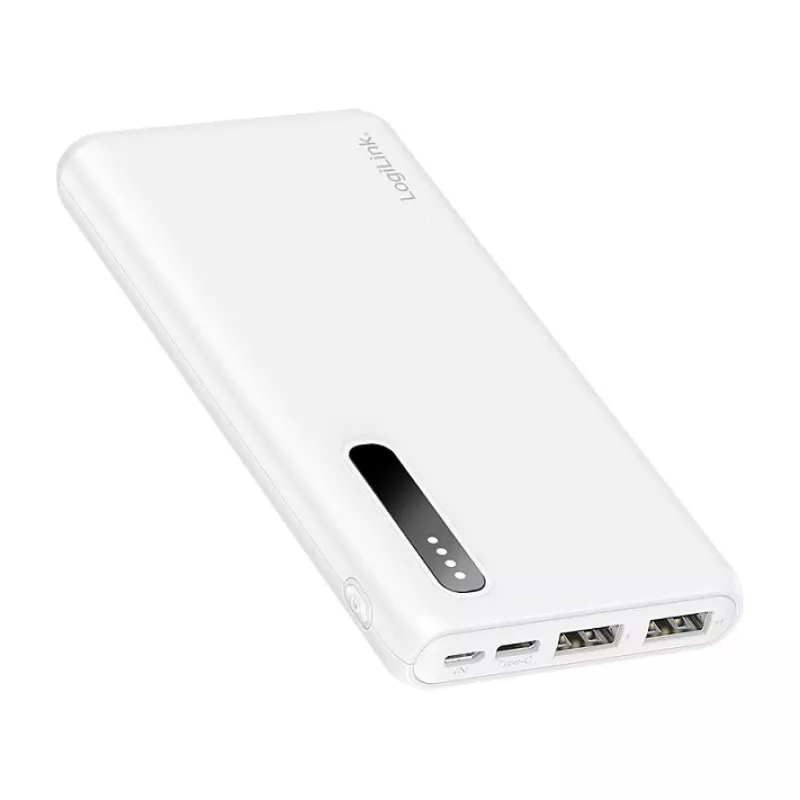 Logilink Batería externa móvil, LiPo, 8000 mAh, Blanco