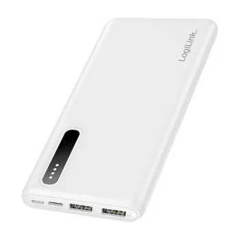 Logilink Batería externa móvil, LiPo, 8000 mAh, Blanco
