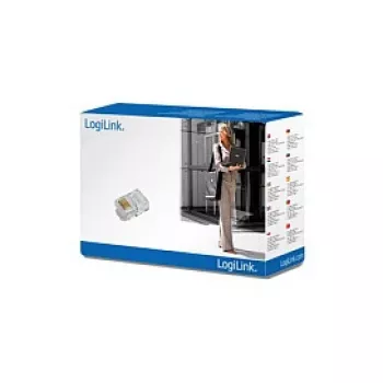 LogiLink Conector modular para cable plano, RJ12 6P6C (MP0019)