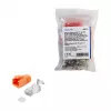 LogiLink conector modular RJ45 Cat.6A STP pass through, pack de 10