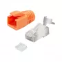 LogiLink conector modular RJ45 Cat.6A STP pass through, pack de 10