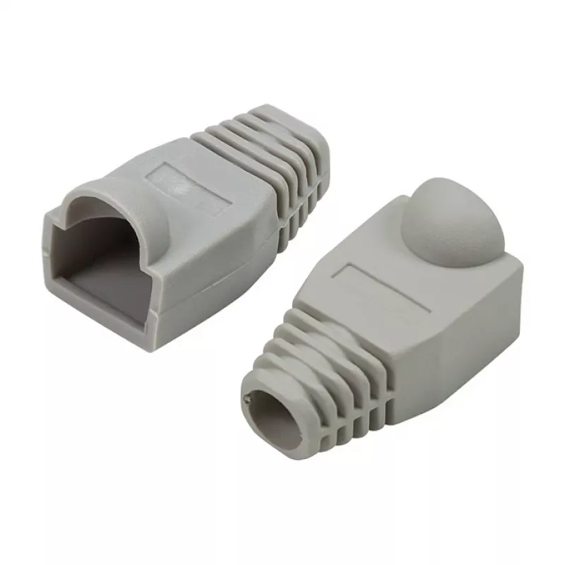 LogiLink funda modular para conector RJ45 6.5mm gris, 50 uds.