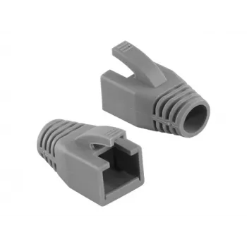 Fundas de alivio de tracción RJ45 LogiLink MP0035, gris, pack de 50