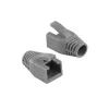 Fundas de alivio de tracción RJ45 LogiLink MP0035, gris, pack de 50