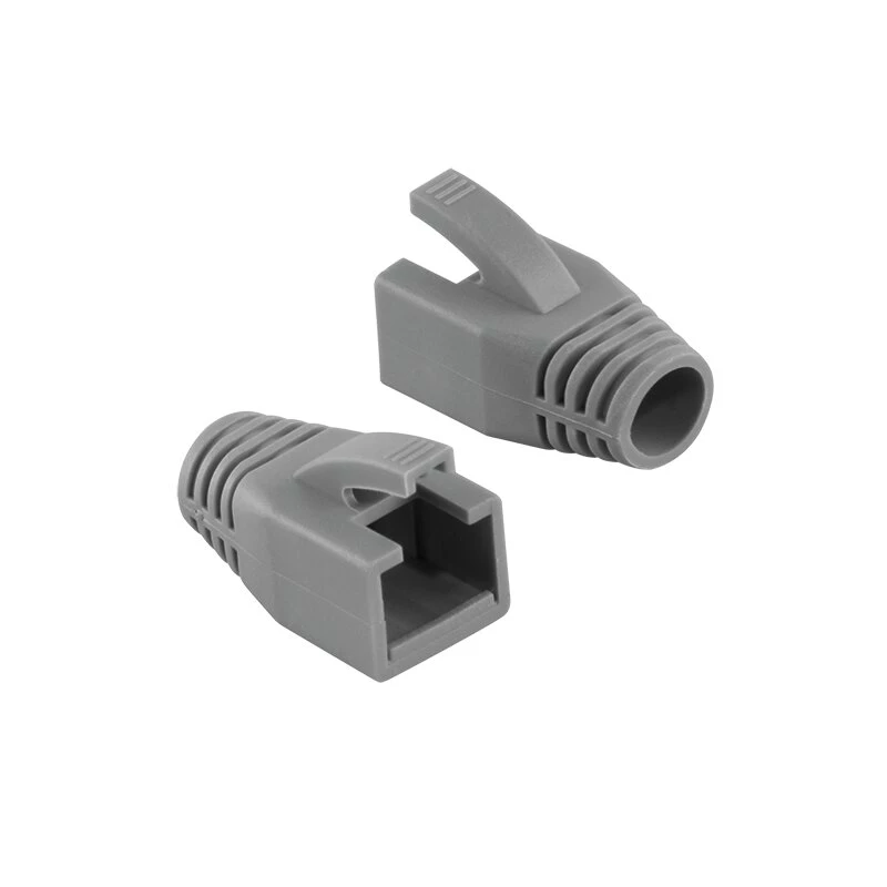 Fundas de alivio de tracción RJ45 LogiLink MP0035, gris, pack de 50