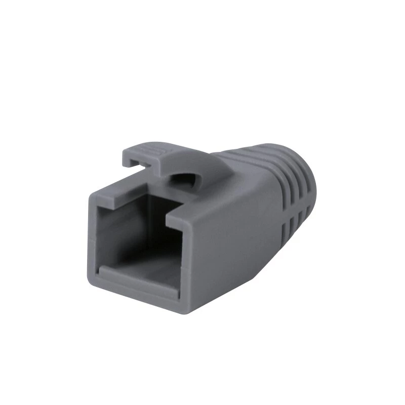 Fundas de alivio de tracción RJ45 LogiLink MP0035, gris, pack de 50