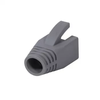 Fundas de alivio de tracción RJ45 LogiLink MP0035, gris, pack de 50