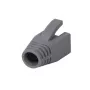 Fundas de alivio de tracción RJ45 LogiLink MP0035, gris, pack de 50