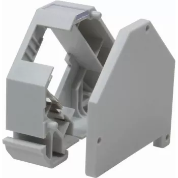 LogiLink MP0053 Adaptador para carril DIN para 1 módulo keystone RJ45, plástico, blanco