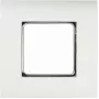 LogiLink NF0002 caja de pared empotrable 80x80 mm con recorte 45x45 mm, blanco puro, sistema francés