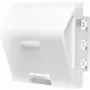 LogiLink NF0011 Toma de pared empotrable para 1 módulo Keystone, 45 x 45 mm, sistema francés, blanco