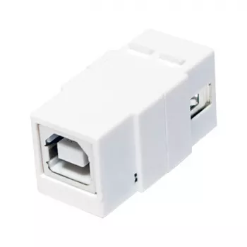 LogiLink NK0017 módulo keystone USB 2.0 Type-A hembra a Type-B hembra, blanco