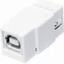 LogiLink NK0017 Adaptador USB 2.0 A conector hembra a B conector hembra plano blanco