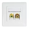 Módulo de acoplamiento LogiLink NK0026 Keystone RCA hembra a F hembra, amarillo