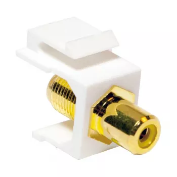 Módulo de acoplamiento LogiLink NK0026 Keystone RCA hembra a F hembra, amarillo