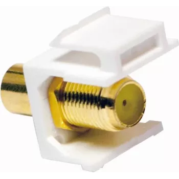 LogiLink NK0026 Adaptador RCA conector hembra a F conector hembra, amarillo
