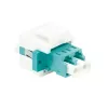 LogiLink NK0031 acoplador de fibra óptica Keystone LC dúplex multimodo OM3/OM4, aqua
