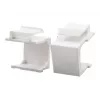 LogiLink NK0090 tapones ciegos keystone, blanco, 10 uds.