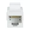 Conector hembra Keystone Cat.6 UTP LogiLink NK4012W, 2x RJ45, blanco