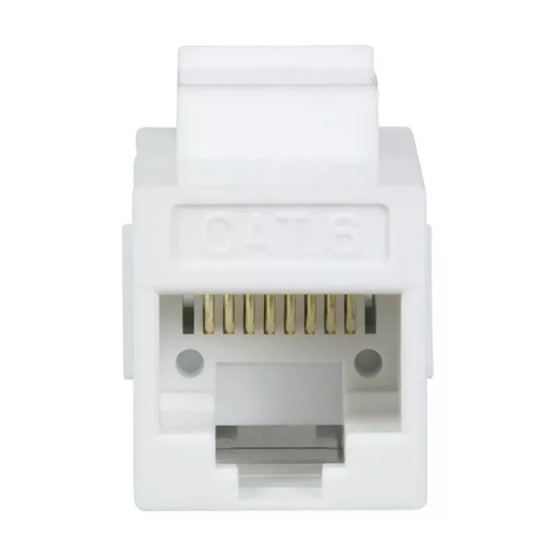 Conector hembra Keystone Cat.6 UTP LogiLink NK4012W, 2x RJ45, blanco