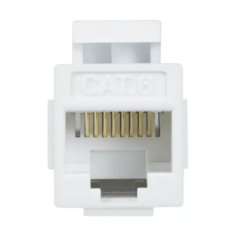 Conector hembra Keystone Cat.6 UTP LogiLink NK4012W, 2x RJ45, blanco