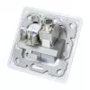 LogiLink NK4020 toma de pared keystone, empotrable, 2 módulos, blanco señal