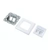 LogiLink NK4020 toma de pared keystone, empotrable, 2 módulos, blanco señal