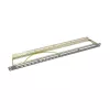 LogiLink NK4039 patch panel Keystone, 24 puertos, 0,5HE, apantallado, gris - montaje en rack de 19