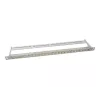 LogiLink NK4039 patch panel Keystone, 24 puertos, 0,5HE, apantallado, gris - montaje en rack de 19