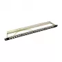 LogiLink NK4040 Panel de conexión Keystone blindado de 24 puertos, 0,5U, negro