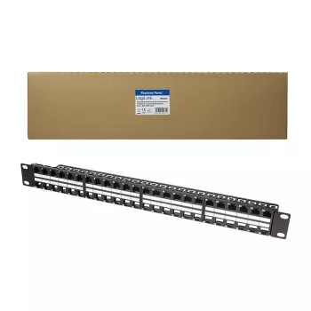 LogiLink NK4045 Patch panel Keystone 1U 48 puertos no blindado negro