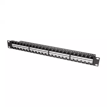 LogiLink NK4045 Patch panel Keystone 1U 48 puertos no blindado negro