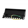 LogiLink NP0017B patch panel – 8 puertos Cat6 STP, montaje en pared/bajo mesa, negro