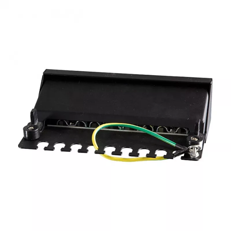 LogiLink NP0017B patch panel – 8 puertos Cat6 STP, montaje en pared/bajo mesa, negro