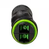 LOGILINK conector SC dúplex de fibra óptica para exterior con 2 prensaestopas, IP67, negro