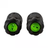 LOGILINK conector SC dúplex de fibra óptica para exterior con 2 prensaestopas, IP67, negro