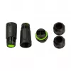 LOGILINK conector SC dúplex de fibra óptica para exterior con 2 prensaestopas, IP67, negro