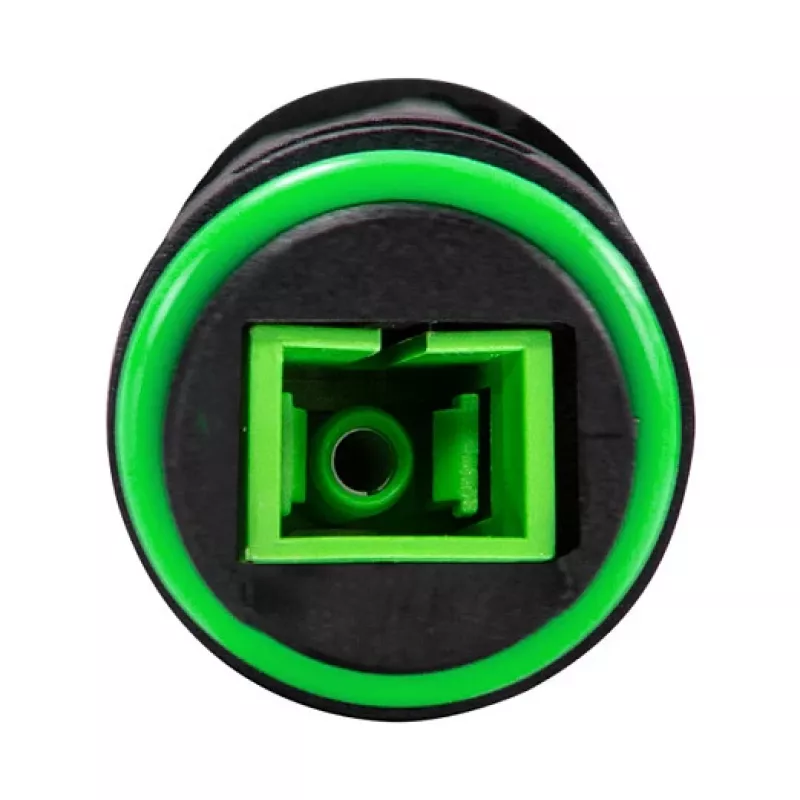 Logilink conector SC simplex de fibra óptica para exterior con 2 prensaestopas, IP65, gris