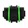 Logilink conector SC simplex de fibra óptica para exterior con 2 prensaestopas, IP65, gris