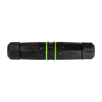 Logilink conector SC simplex de fibra óptica para exterior con 2 prensaestopas, IP65, gris