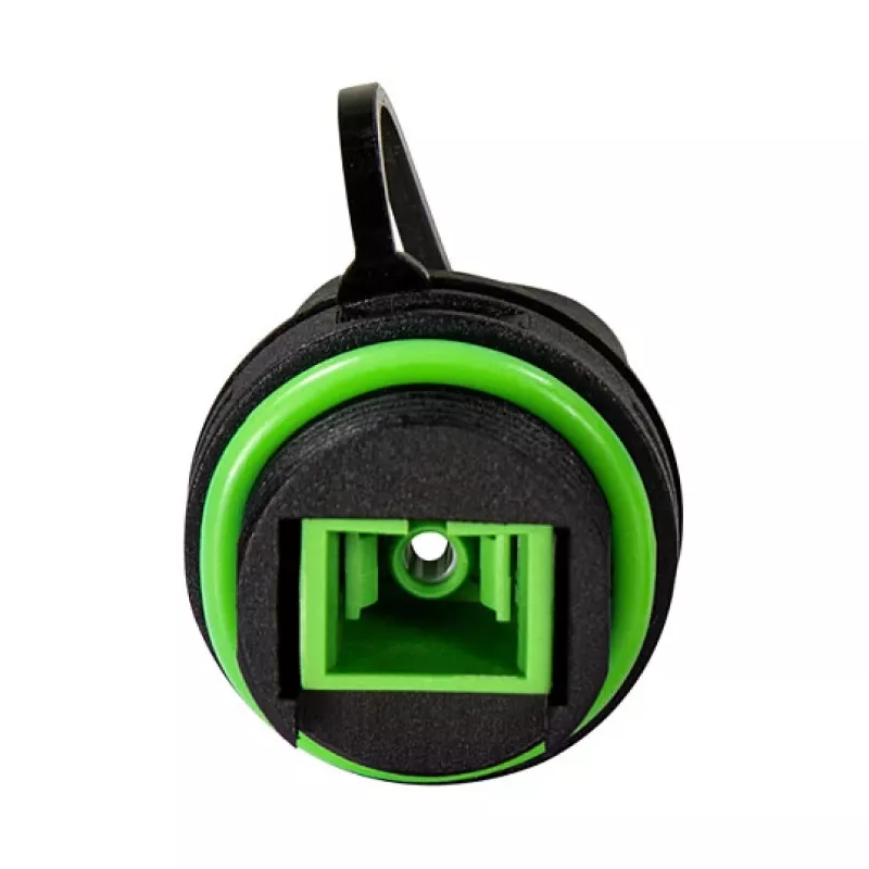 LOGILINK Conector SC simplex de fibra óptica para exterior con prensaestopas y tapa antipolvo