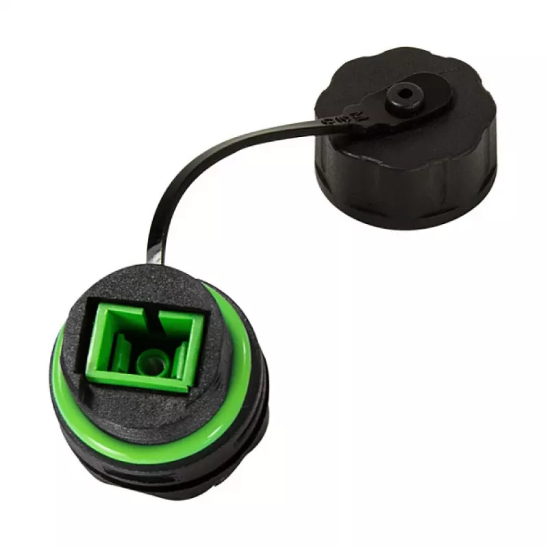 LOGILINK Conector SC simplex de fibra óptica para exterior con prensaestopas y tapa antipolvo