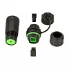 LOGILINK Conector SC simplex de fibra óptica para exterior con prensaestopas y tapa antipolvo